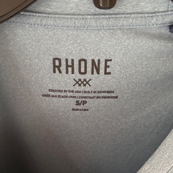 RHONE Men's Long-Sleeve Performance Tee in Slate Blue - Picture 3 of 4